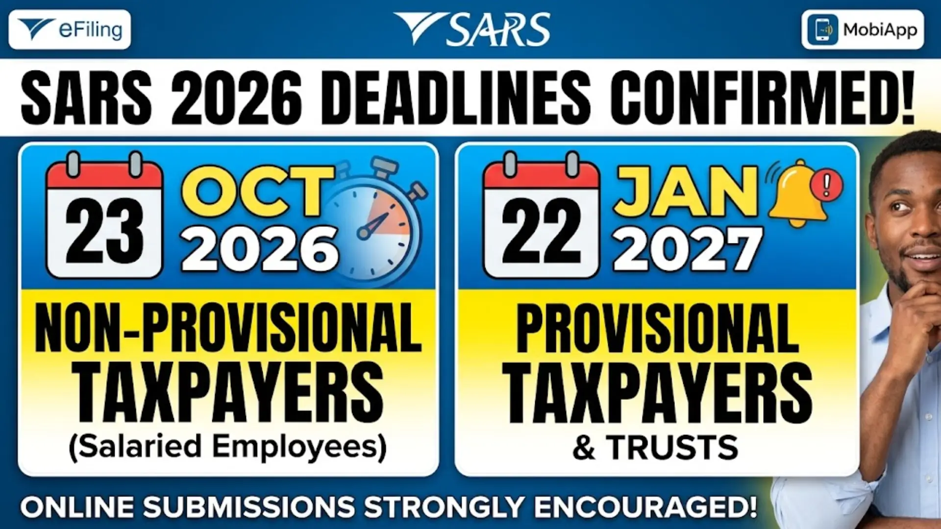 Sars 2026 Tax Season Dates Check Confirm Deadlines