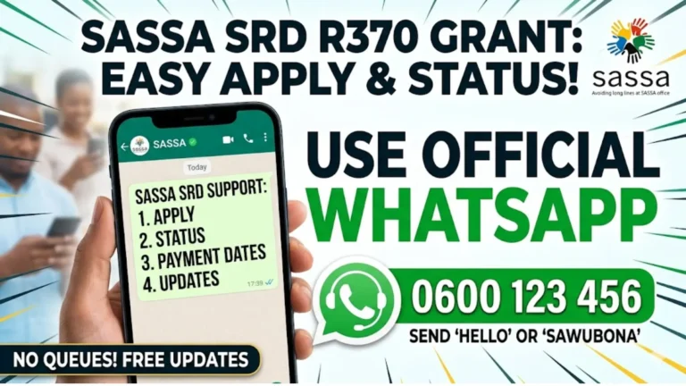 Sasa Grant Srd Ngesizulu Whatsapp for SRD R370 Grant