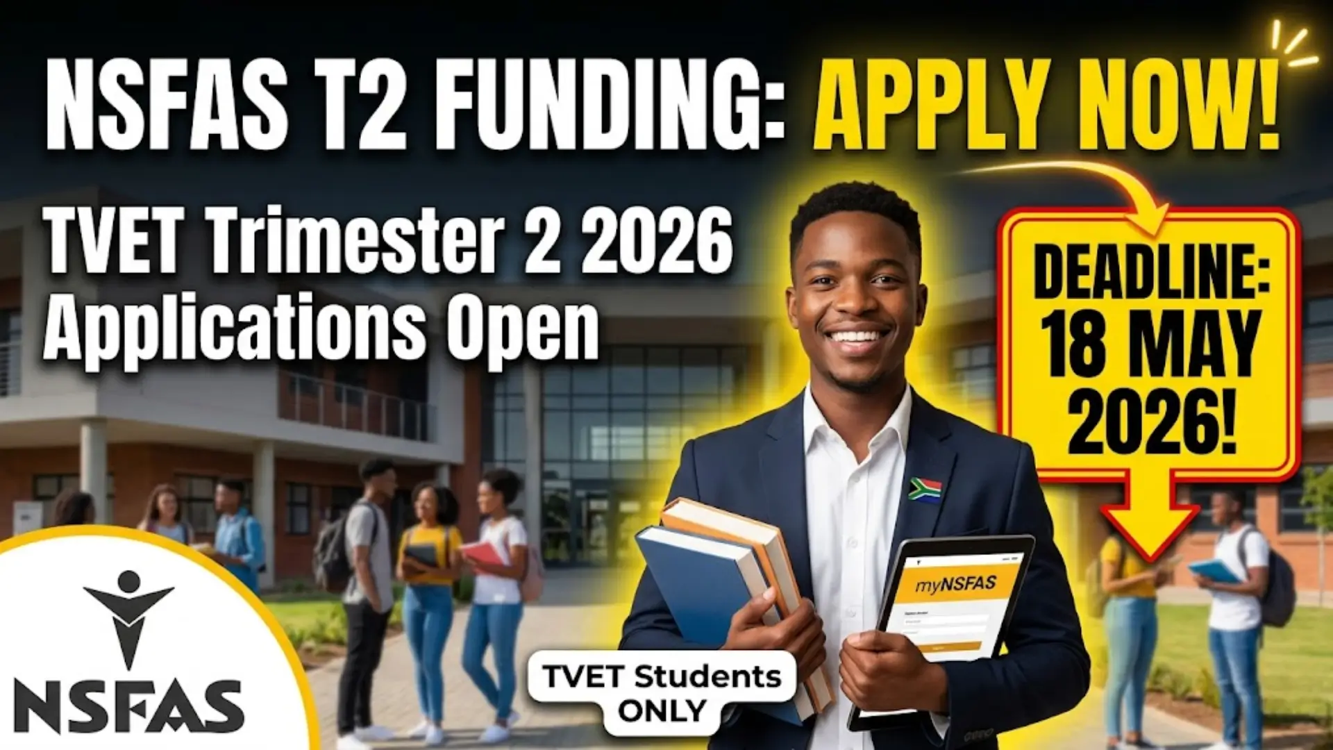 NSFAS TVET Funding Application Dates & Check Complete Apply Mathod