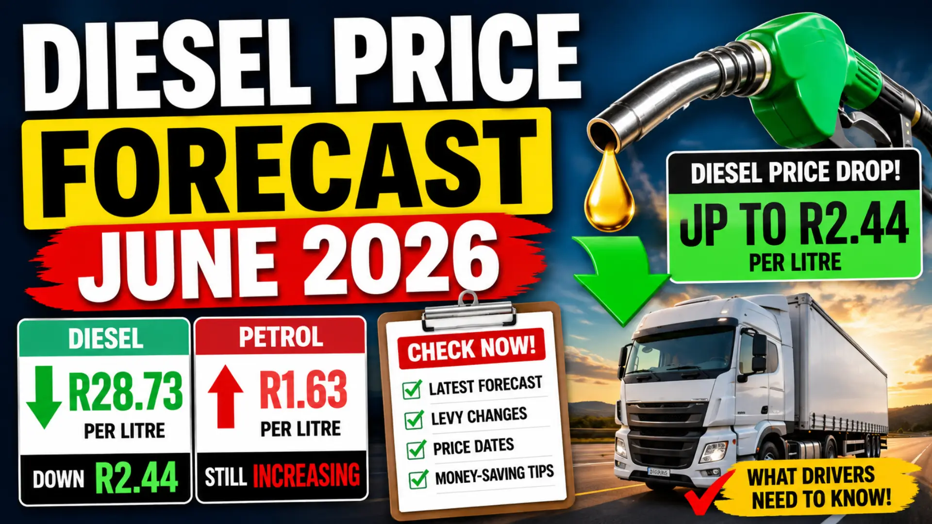 How to Check June 2026 Diesel Price Forecast