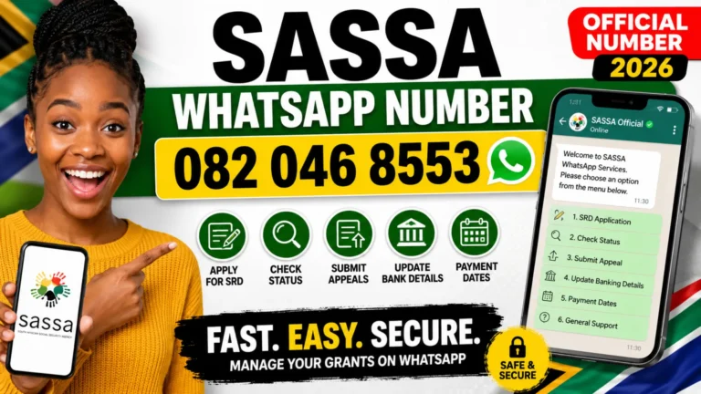 Sassa Status Whatsapp Number & SRD Grant Applications, Status Checks & Appeals