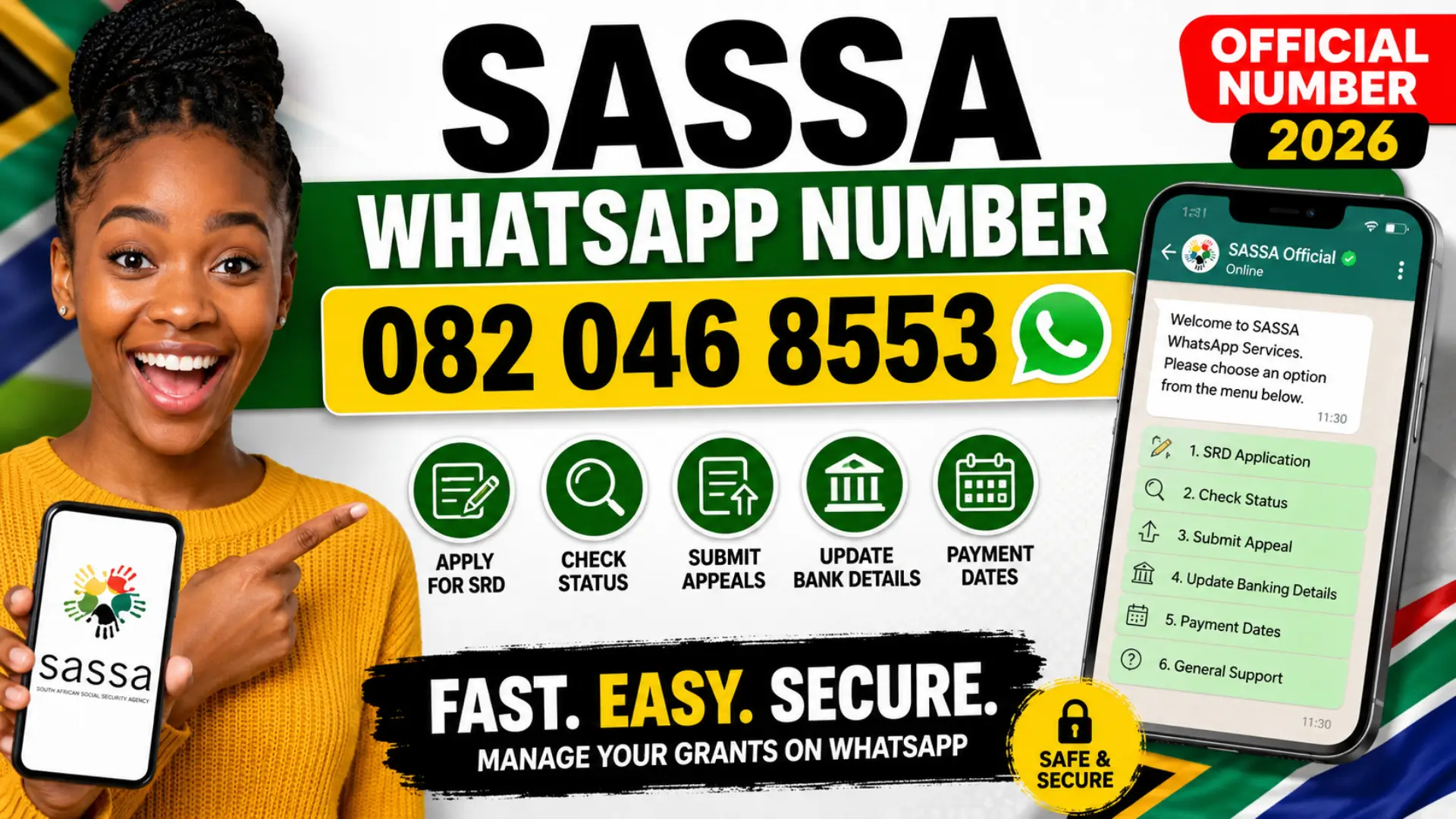 Sassa Status Whatsapp Number & SRD Grant Applications, Status Checks & Appeals