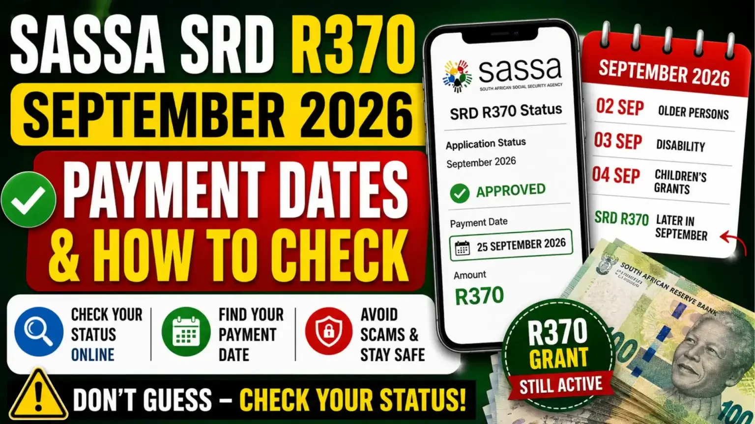 How to Check SRD Payment Dates for September 2026