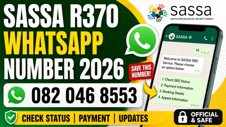 How to Check Sassa 370 Whatsapp Number 2026