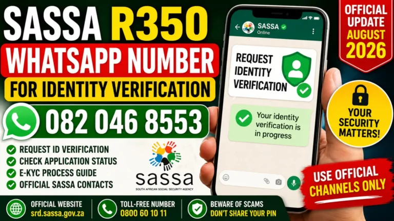 Request Identity Verification for SASSA R350 WhatsApp Number: Complete Guide 2026