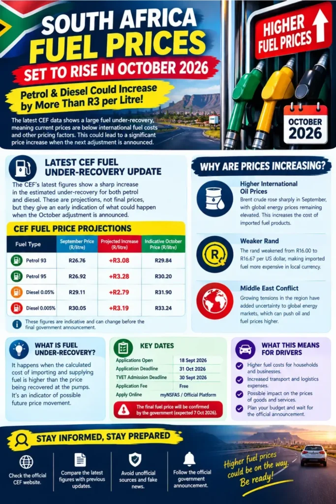 How to Check South Africa Fuel Under-Recovery Update 2026