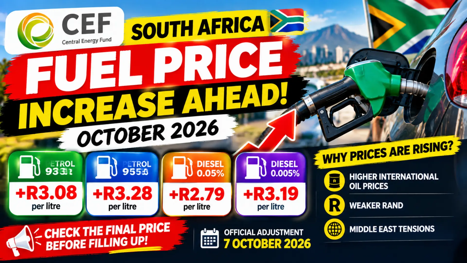 How to Check South Africa Fuel Under-Recovery Update 2026