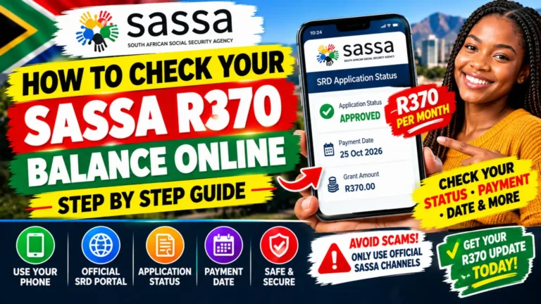 SASSA R370 Balance Check Online Via Easy Mehtod
