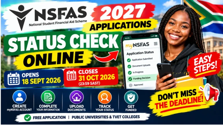 NSFAS Status Check Online: New Registration Start Date & Deadline Date Update