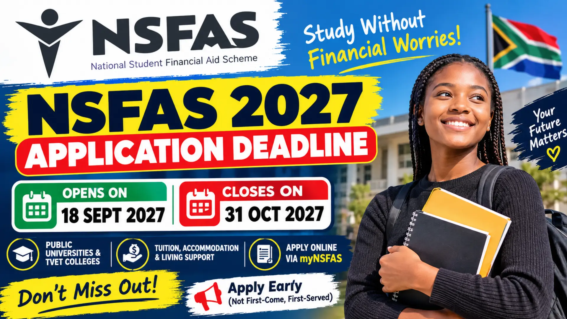 NSFAS 2027 Application Deadline: Latest Dates, Requirements & Online Guide
